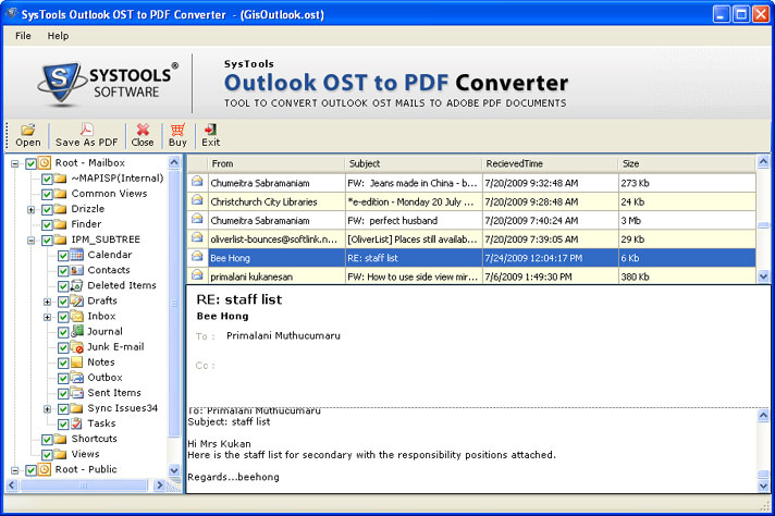 Best OST to PDF Emails Conversion 1.2